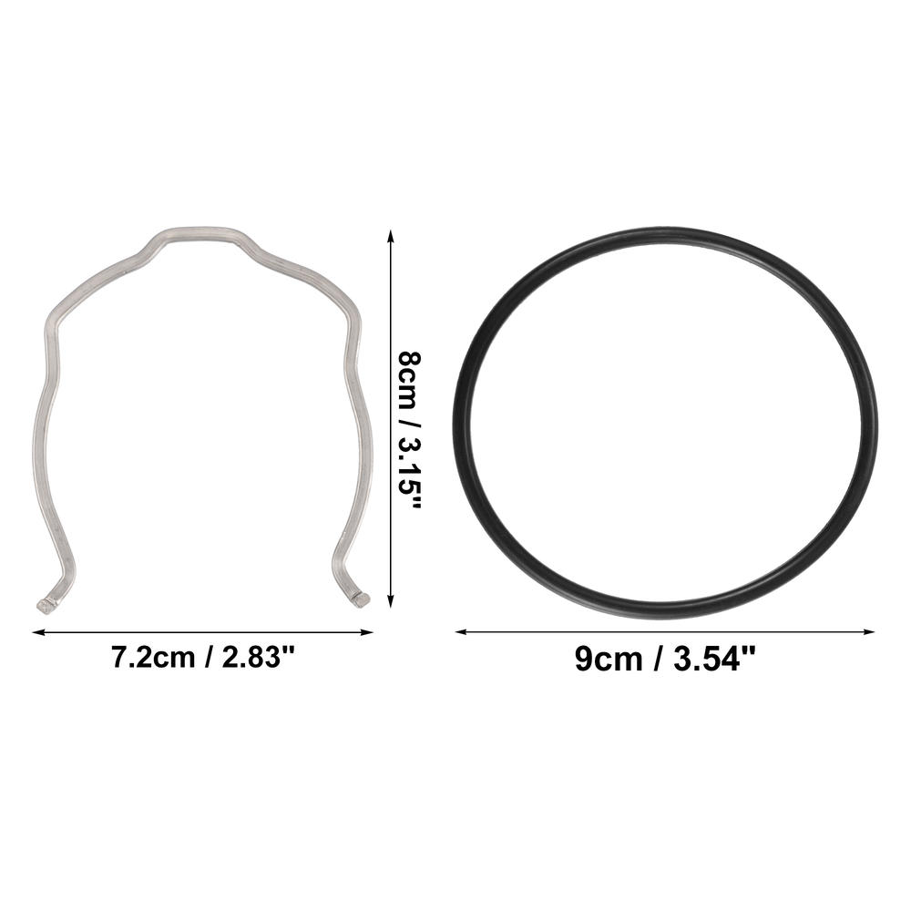Unique Bargains 1 Set Car Charge Pipe C Clip with O Ring Seal Gasket for BMW N54 N55 335i