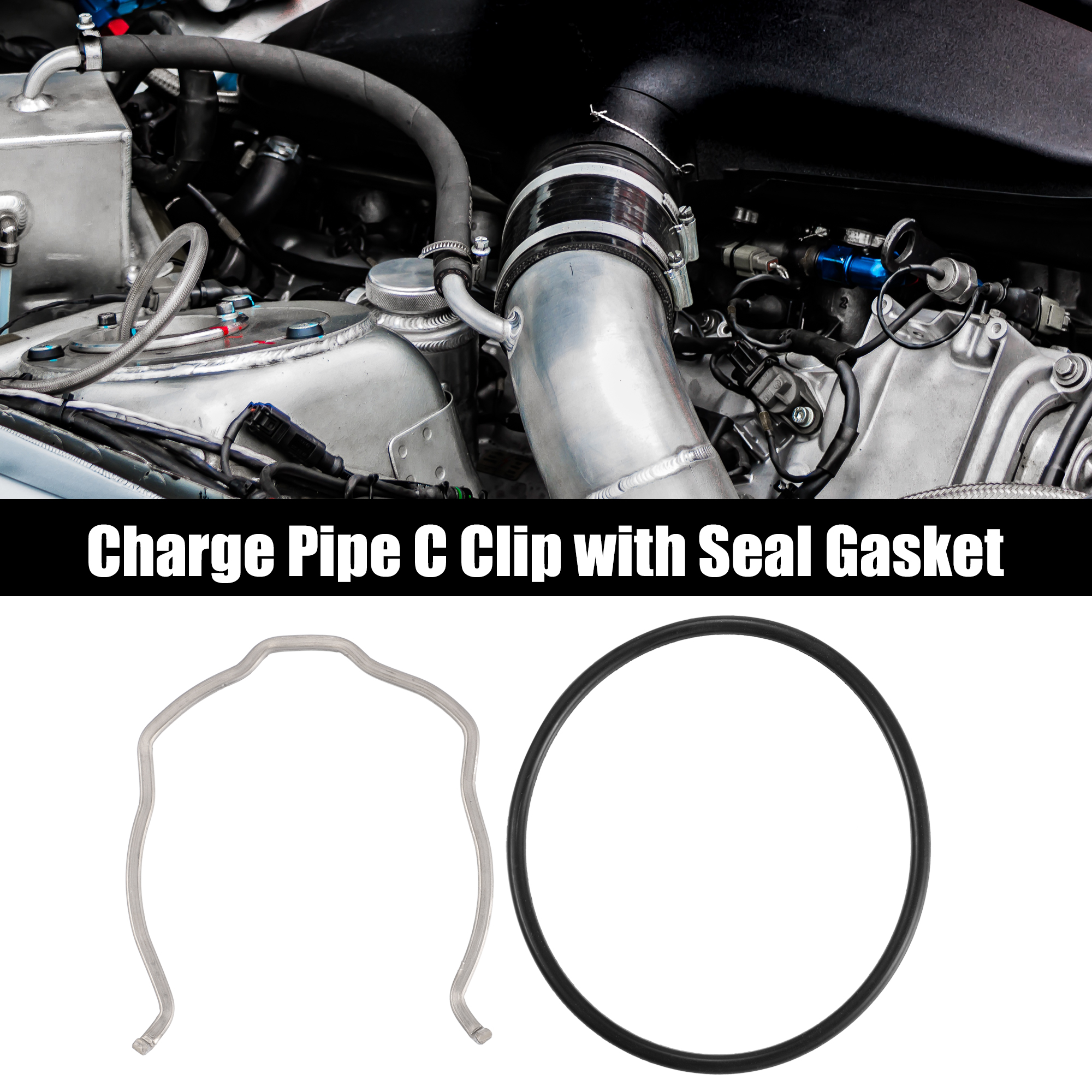 Unique Bargains 1 Set Car Charge Pipe C Clip with O Ring Seal Gasket for BMW N54 N55 335i