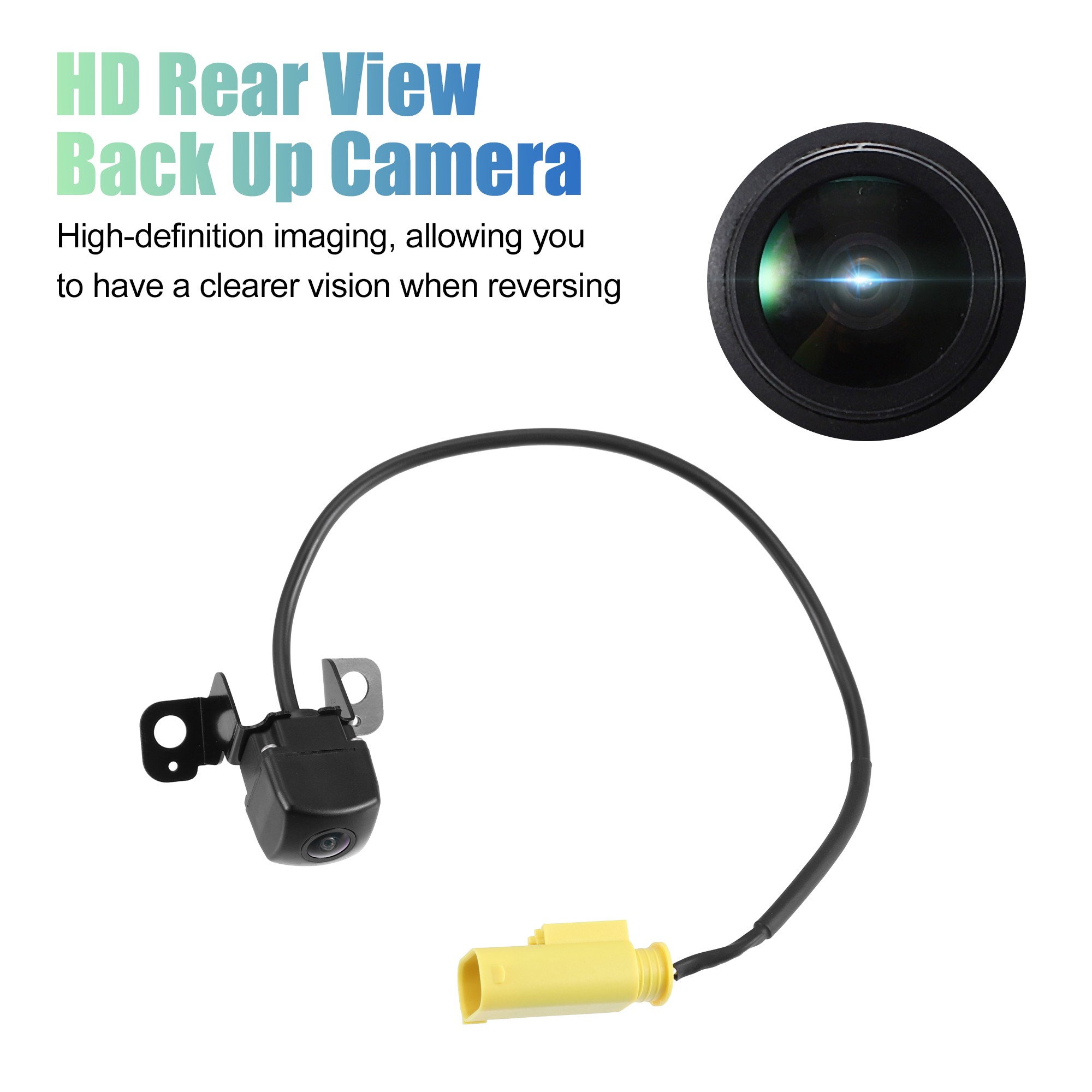 Unique Bargains 1Pcs Rear View Backup Camera 95760-2P600 for Kia Sorento Plastic Black Yellow