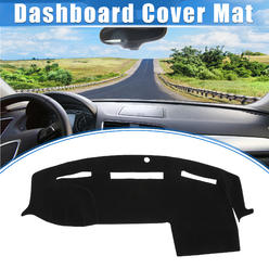 Unique Bargains Car  Center Dashboard Cover Mat for Dodge for Ram 2010-2018 Polyester Black