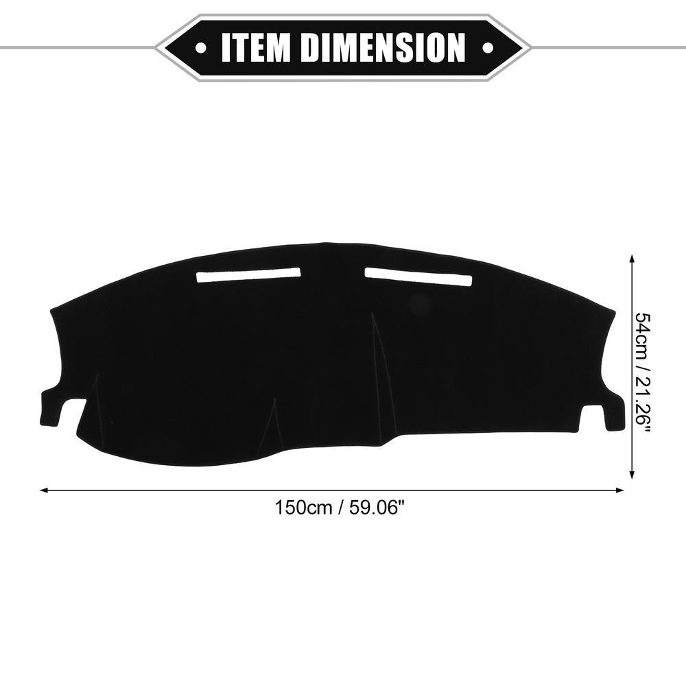 Unique Bargains Car Dash Board Protector Cover Mat for Dodge Charger 2008-2010 Nonslip Black