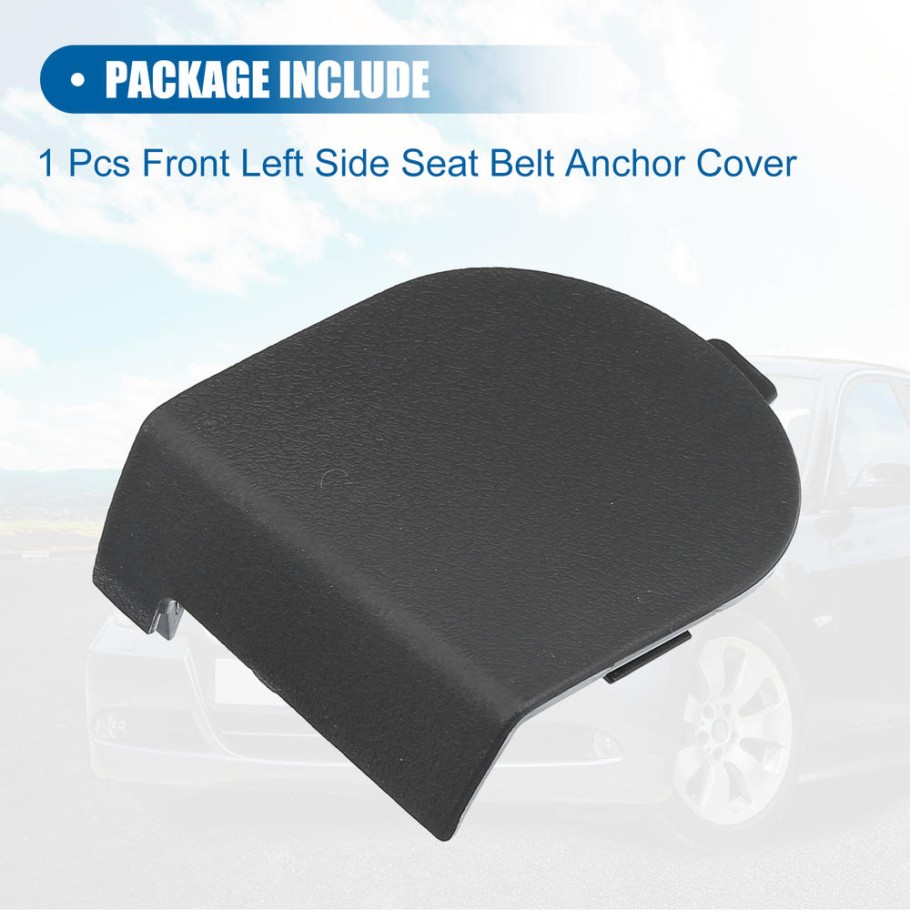 Unique Bargains 1Pair Front Left and Right Side Seat Belt Anchor Cover for Jeep Liberty Black
