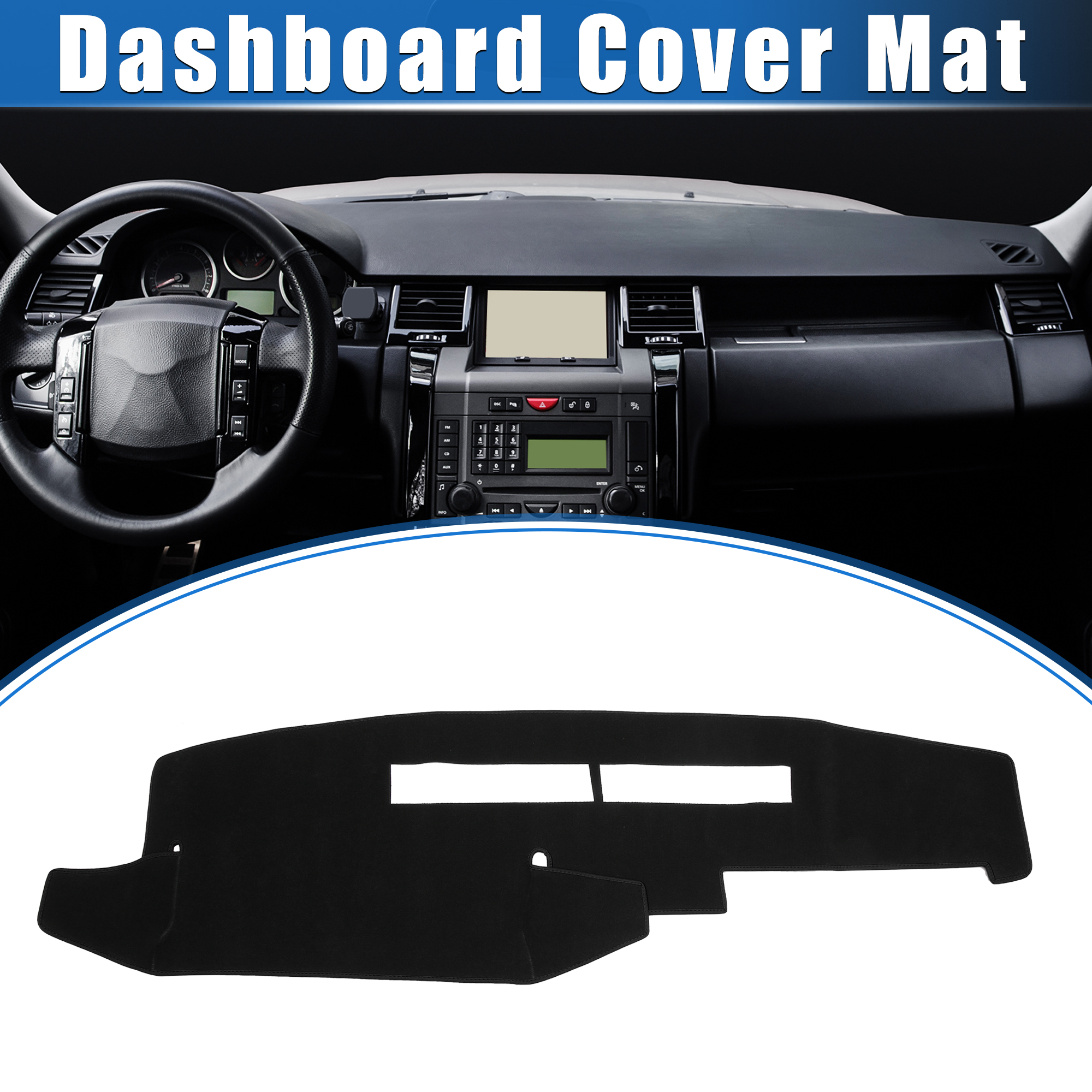 Unique Bargains Auto Dashboard Dash Cover Mat for Chevy Silverado 1988-1994  Polyester Black