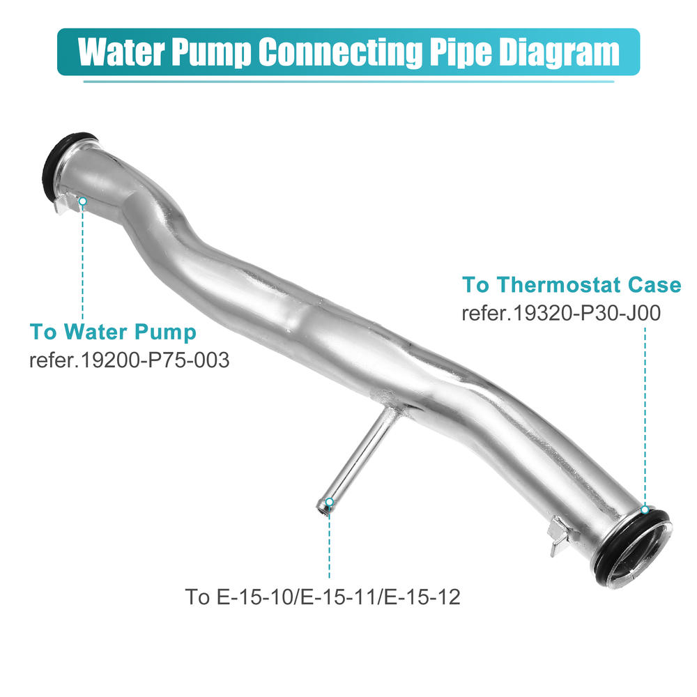 Unique Bargains Water Pump Connecting Pipe 19505-P30-000 for Honda Civic 1999-2000