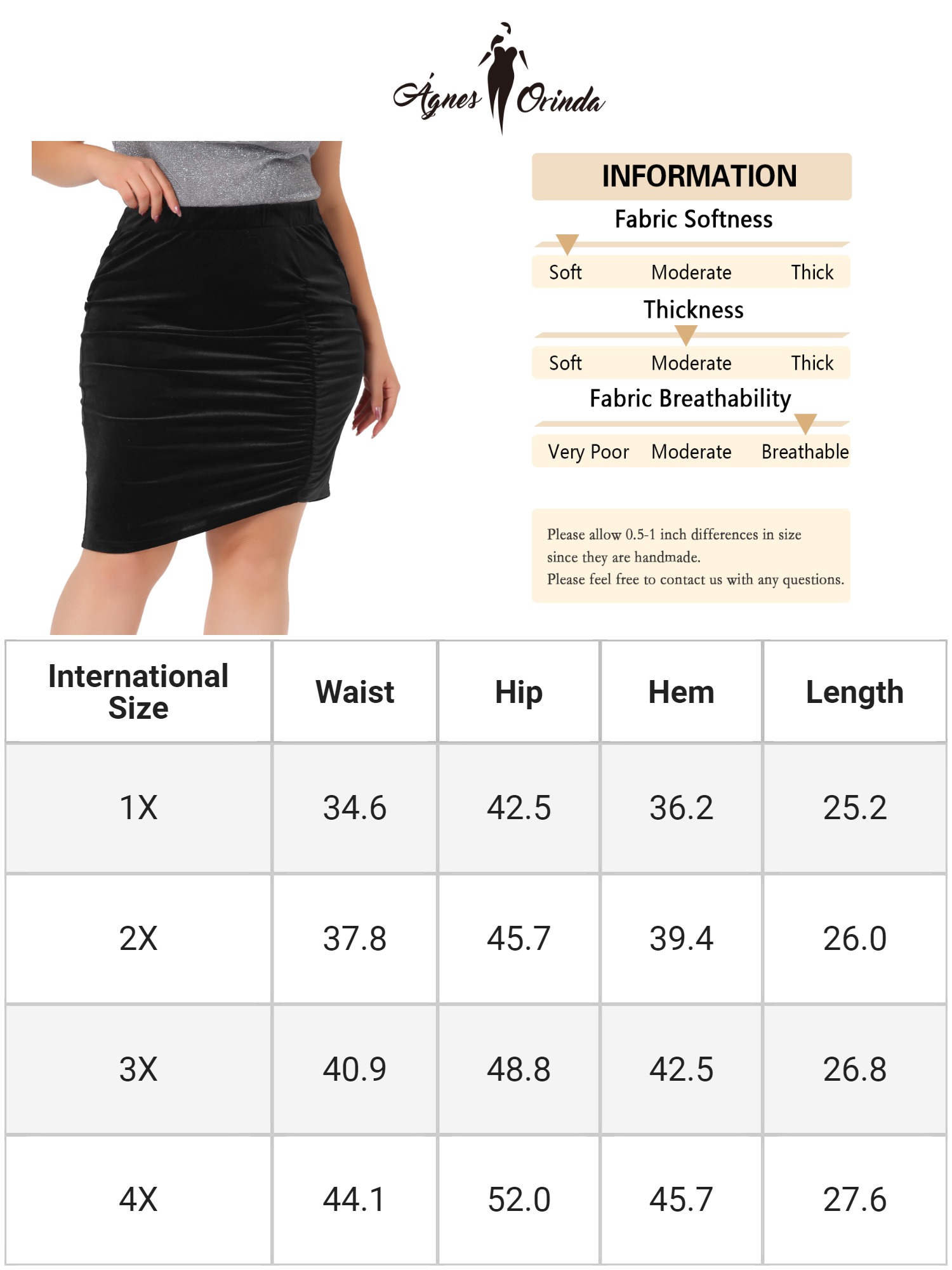 Unique Bargains Plus Size Velvet Skirts for Women Stretch High Waist Ruched Pencil Bodycon Mini Club Skirt