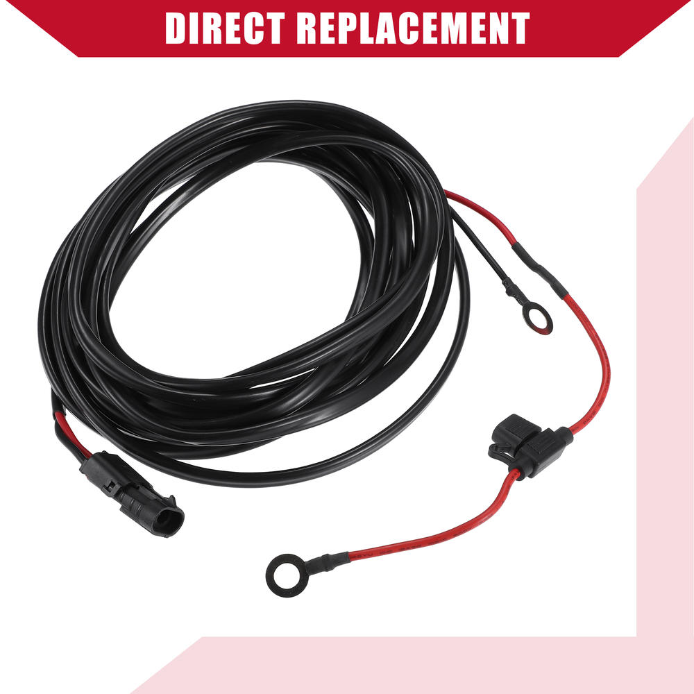 Unique Bargains Car Electric Lift Battery Cable Wiring Harness for Harmar Rubber 1 Set Black