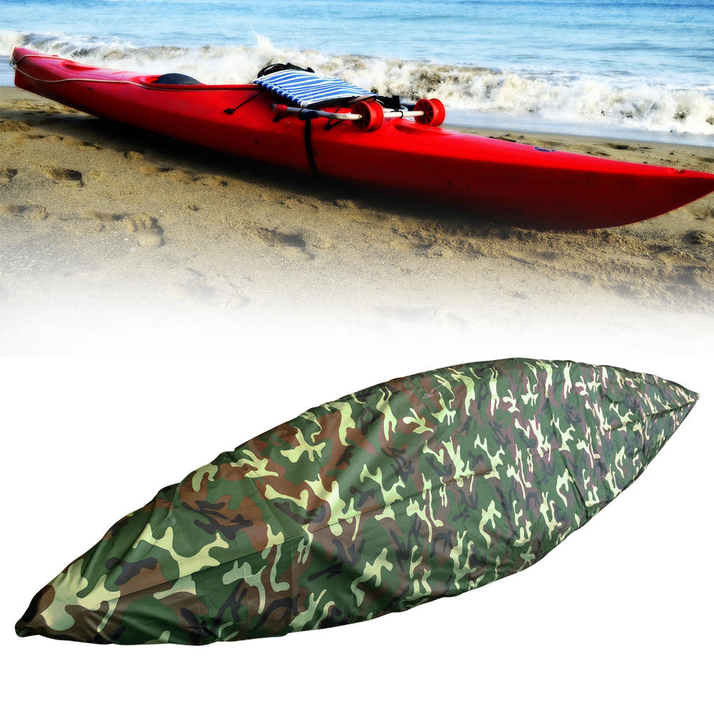 Unique Bargains Kayak Cover Boat Dust Cover Camo Pattern 10.17ft-11.48ft