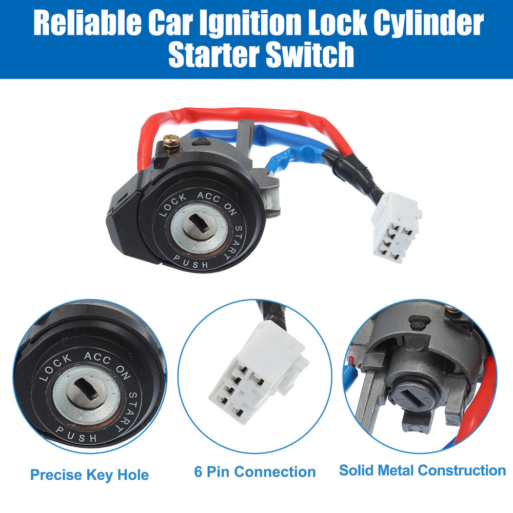 Unique Bargains No.819003SA00 Ignition Switch Lock Cylinder w/ Key for Hyundai Sonata 2011-2014