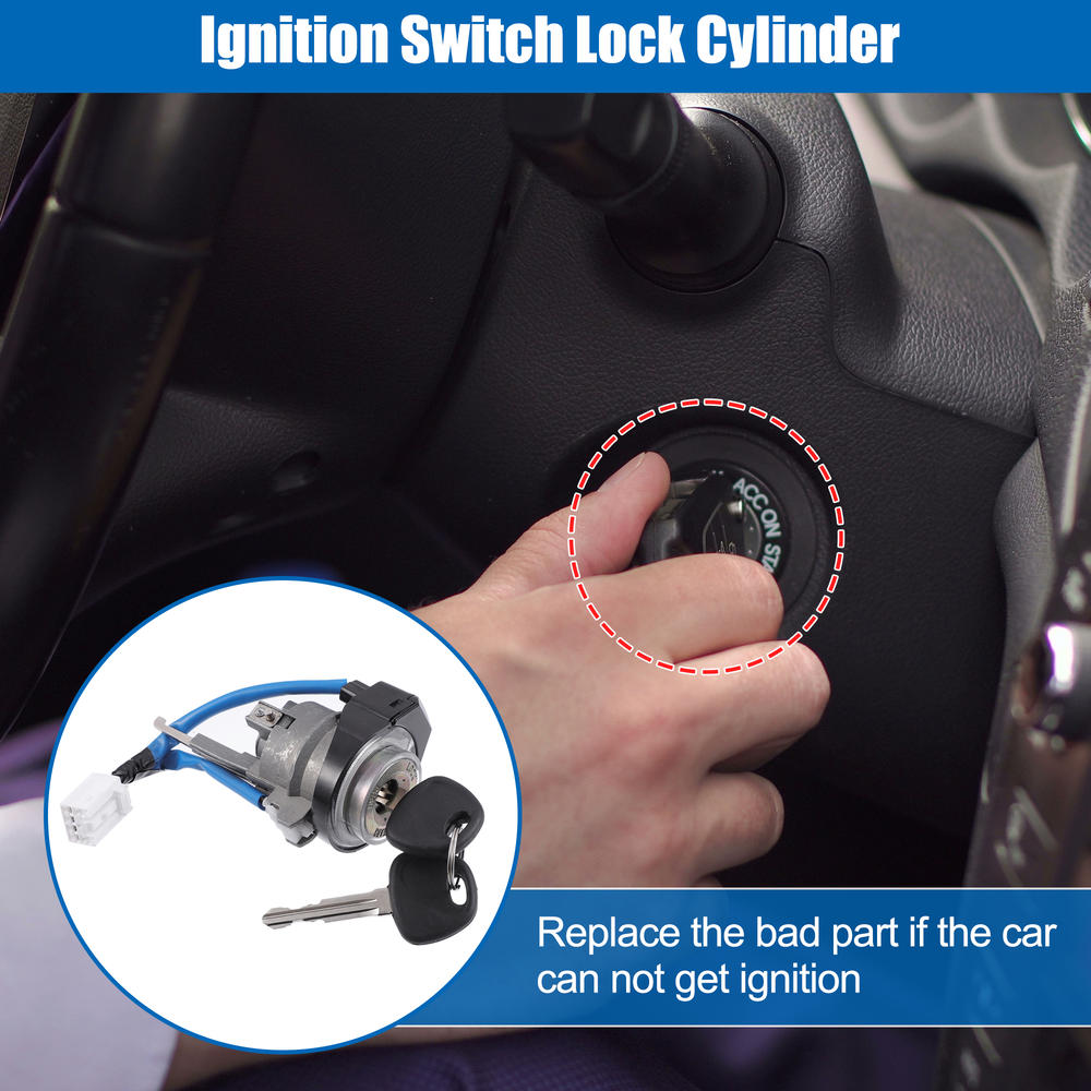 Unique Bargains NO. 819052H230 Ignition Switch Lock Cylinder w/ 2 Key for Hyundai Elantra GLS