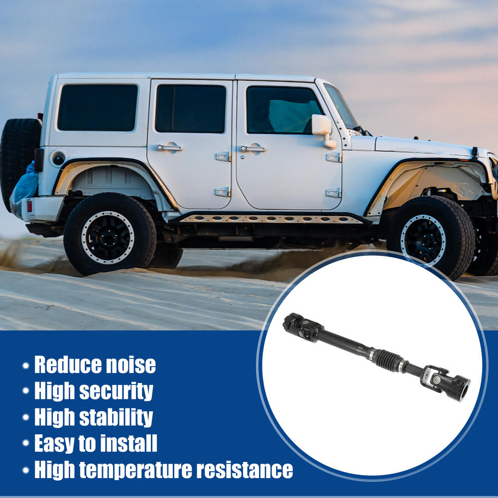 Unique Bargains Intermediate Steering Column Shaft Fit for Jeep Wrangler 2019-2007 No.425289