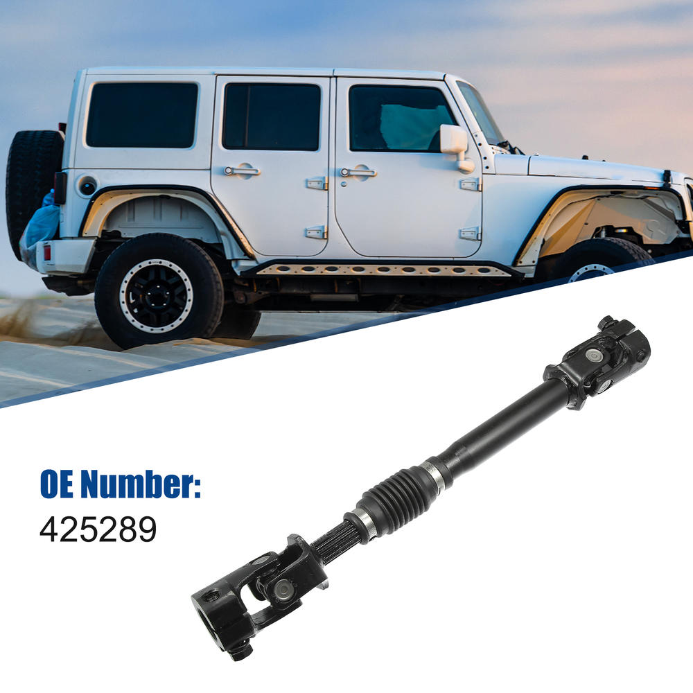 Unique Bargains Intermediate Steering Column Shaft Fit for Jeep Wrangler 2019-2007 No.425289