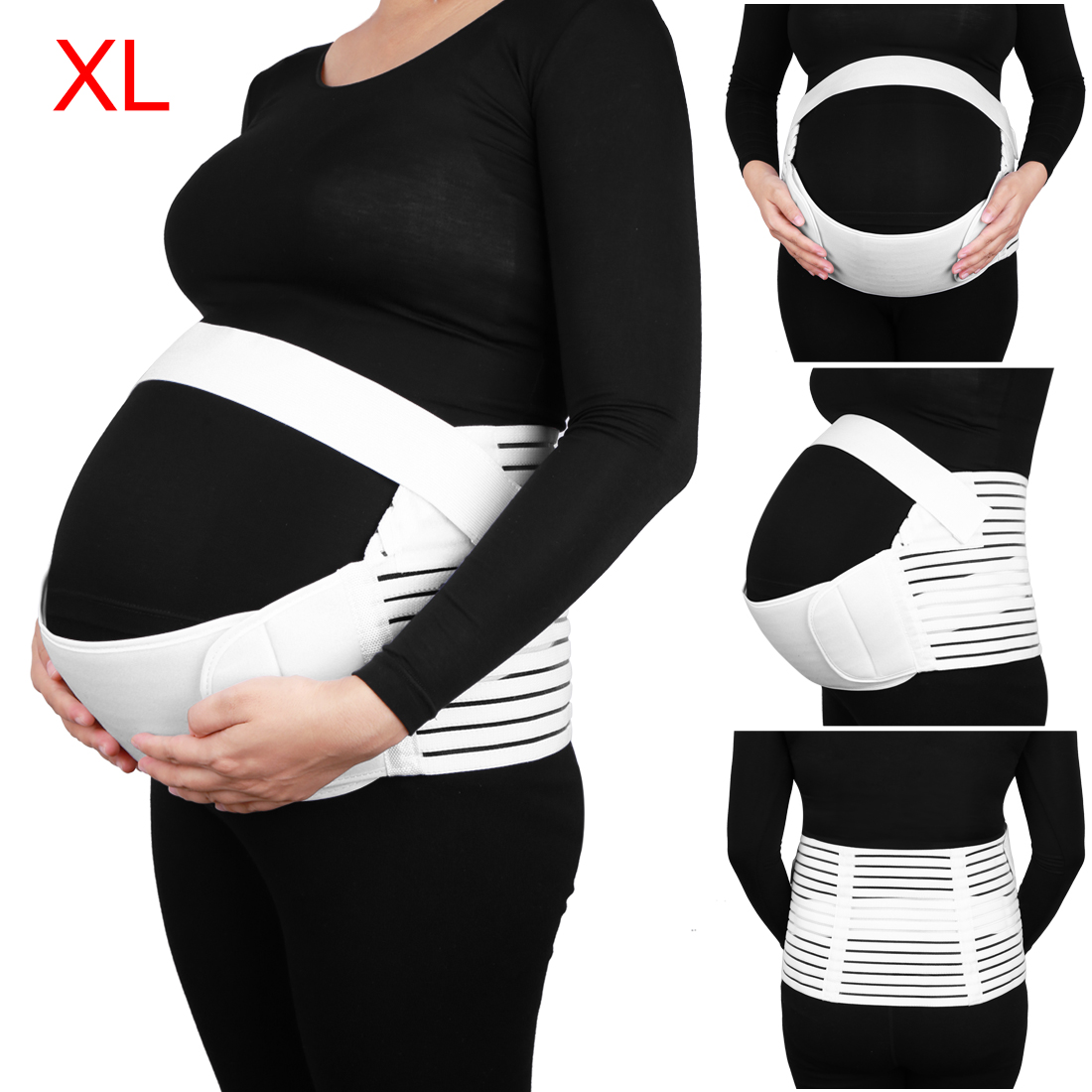Unique Bargains Tasharina M/L/XL Pregnancy Maternity Support Belt Waist Abdomen Belly Back Brace Band