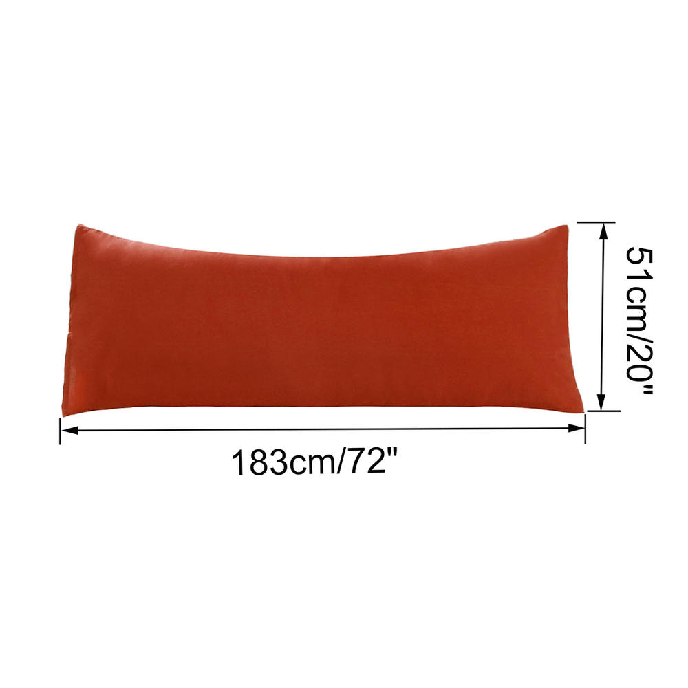 Unique Bargains Set of 2 Body Pillow Cover Soft Microfiber Long Pillow Case for Body Pillows