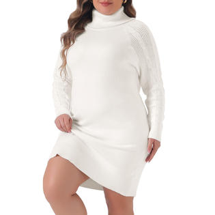 Unique Bargains Plus Size Sweaters for Women Long Sleeve