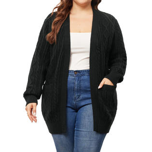 Unique Bargains Plus Size Cardigan Sweaters for Women