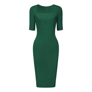 Unique Bargains Women's Sheath Dress Square Neck Zip Up Short Sleeve Work Pencil Dresses Unique Bargains Women's Sheath Dress Square Neck Zip Up Short Sleeve Work Pencil Dresses