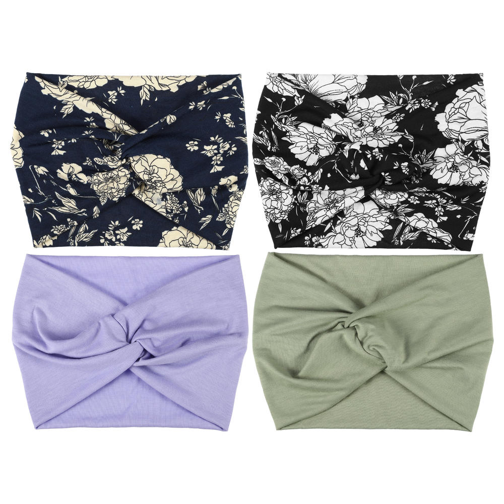 Fashion Bohemia Widening Knotted Headwrap For Women (4pcs)