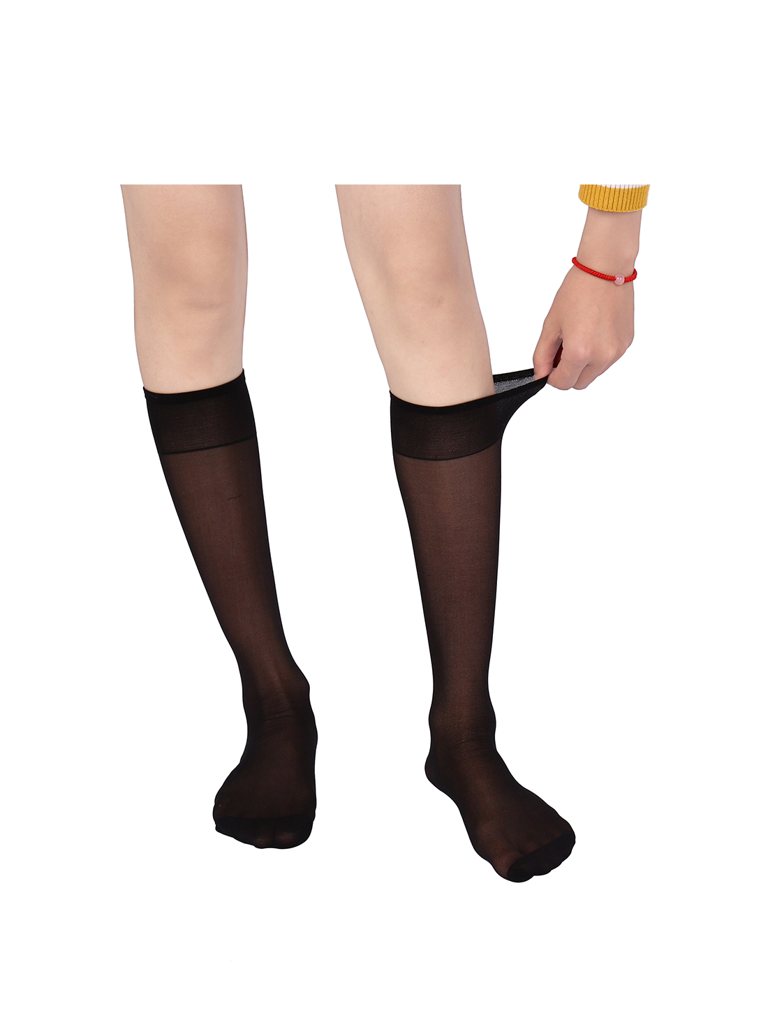 vibration white finger images Fishnet Garter Belt Set in Colors main image 0