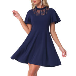 sears denim dresses Unique Bargains Denim Dress for Women's Sleeveless Distressed Jean Midi Dress