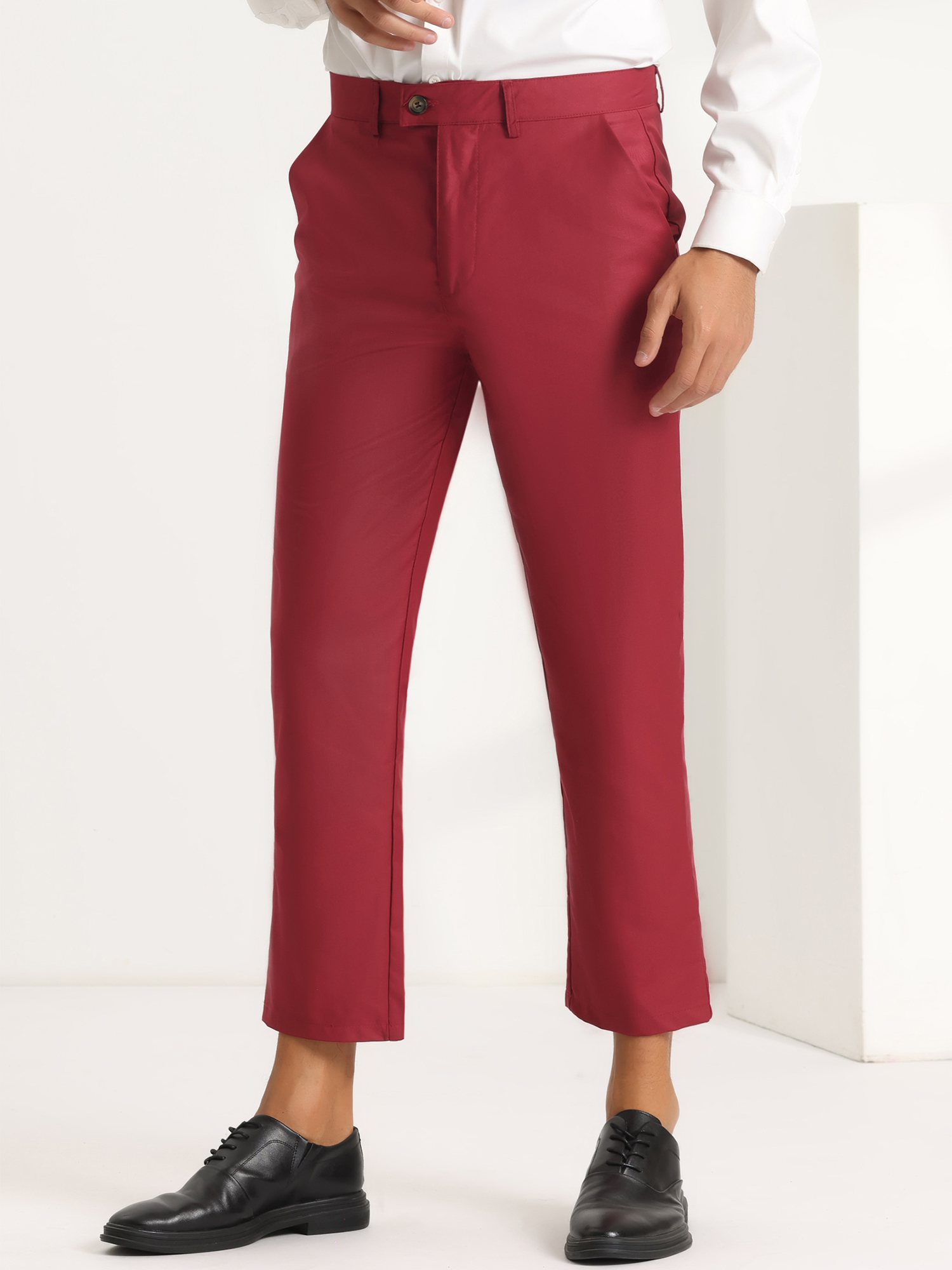 arrow men s flat front comfort stretch dress pants from Sears.com