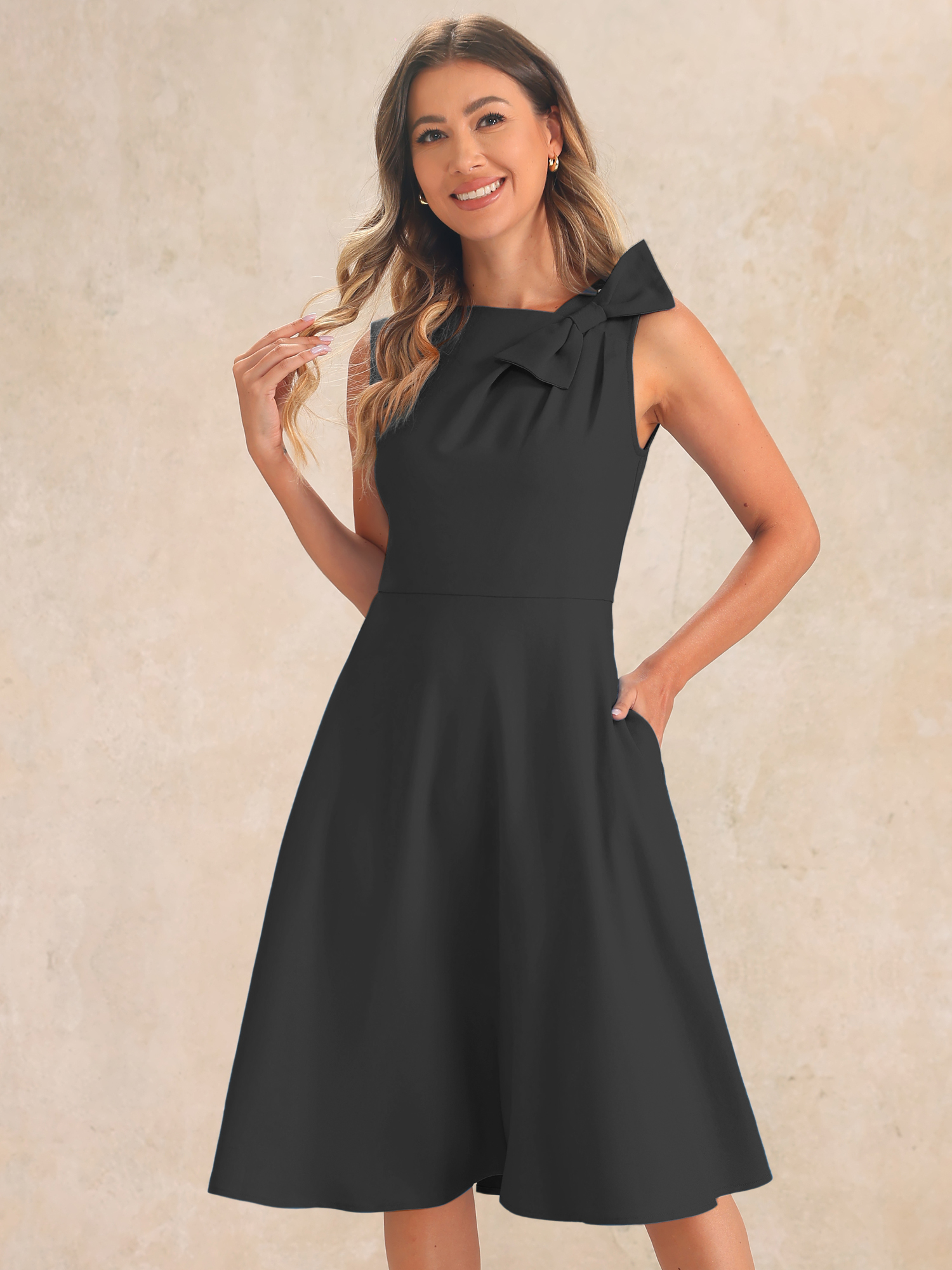 long black evening dress with lace sleeves Lady Black Tie - Paxton Gown - Floral Beaded Long Evening Dress main image 1