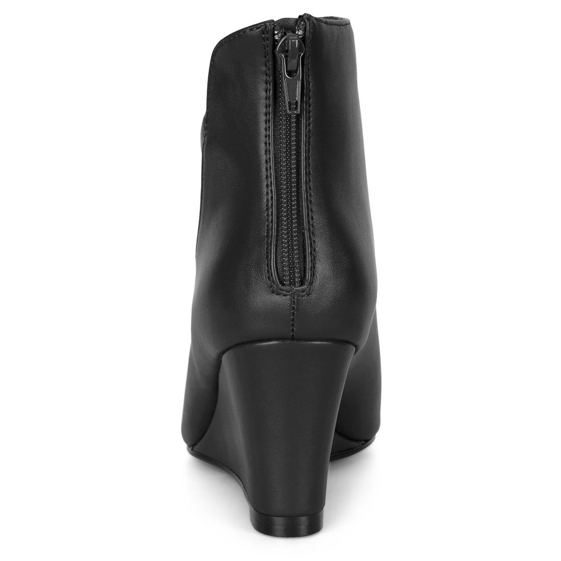 princess diana in the black dress TOMS Womens Hyde Glitter Wedge Boots Black 8.5 Casual main image 0