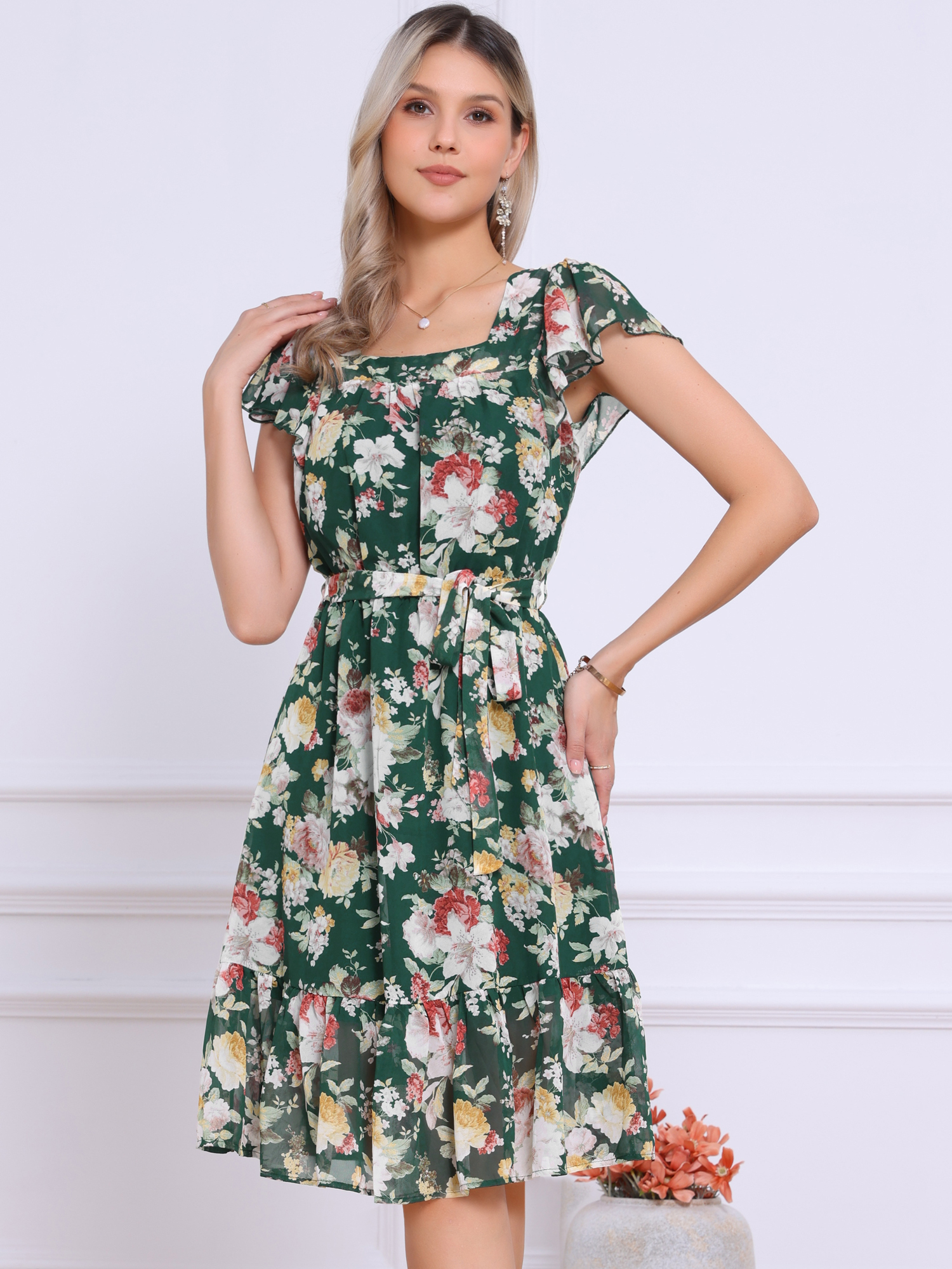 slim fit dress slacks SEQUIN PRINTED FITTED GOWN Navy / L