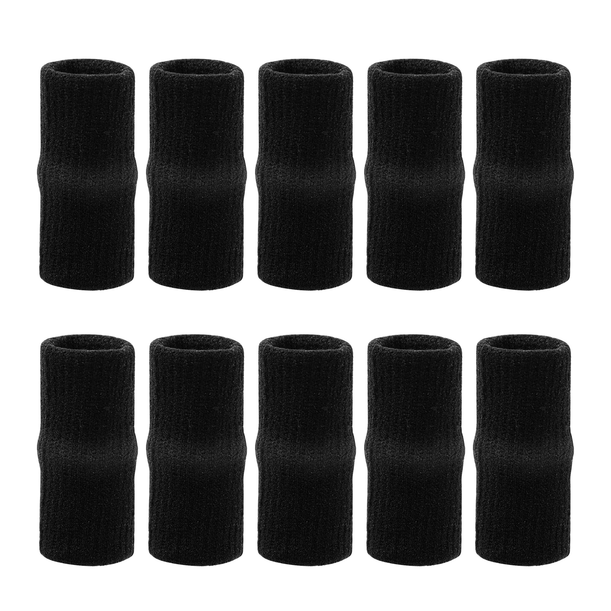 Unique Bargains 10Pcs Stretchy Sports Finger Support Basketball Finger Sleeves Protector for Unisex