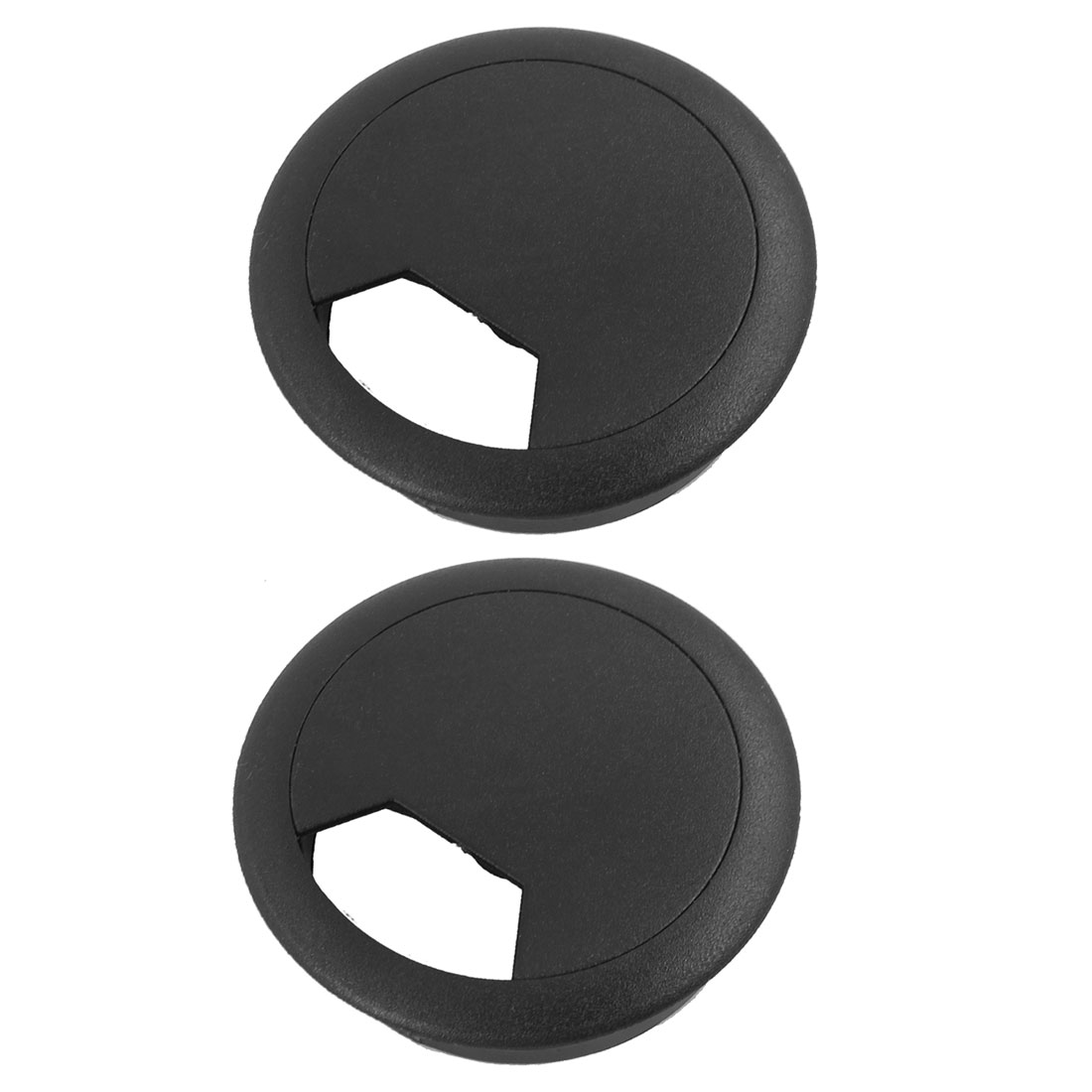 Uxcell A13070900ux1134 2 Pcs 50mm Drill Hole Plastic Computer Desk