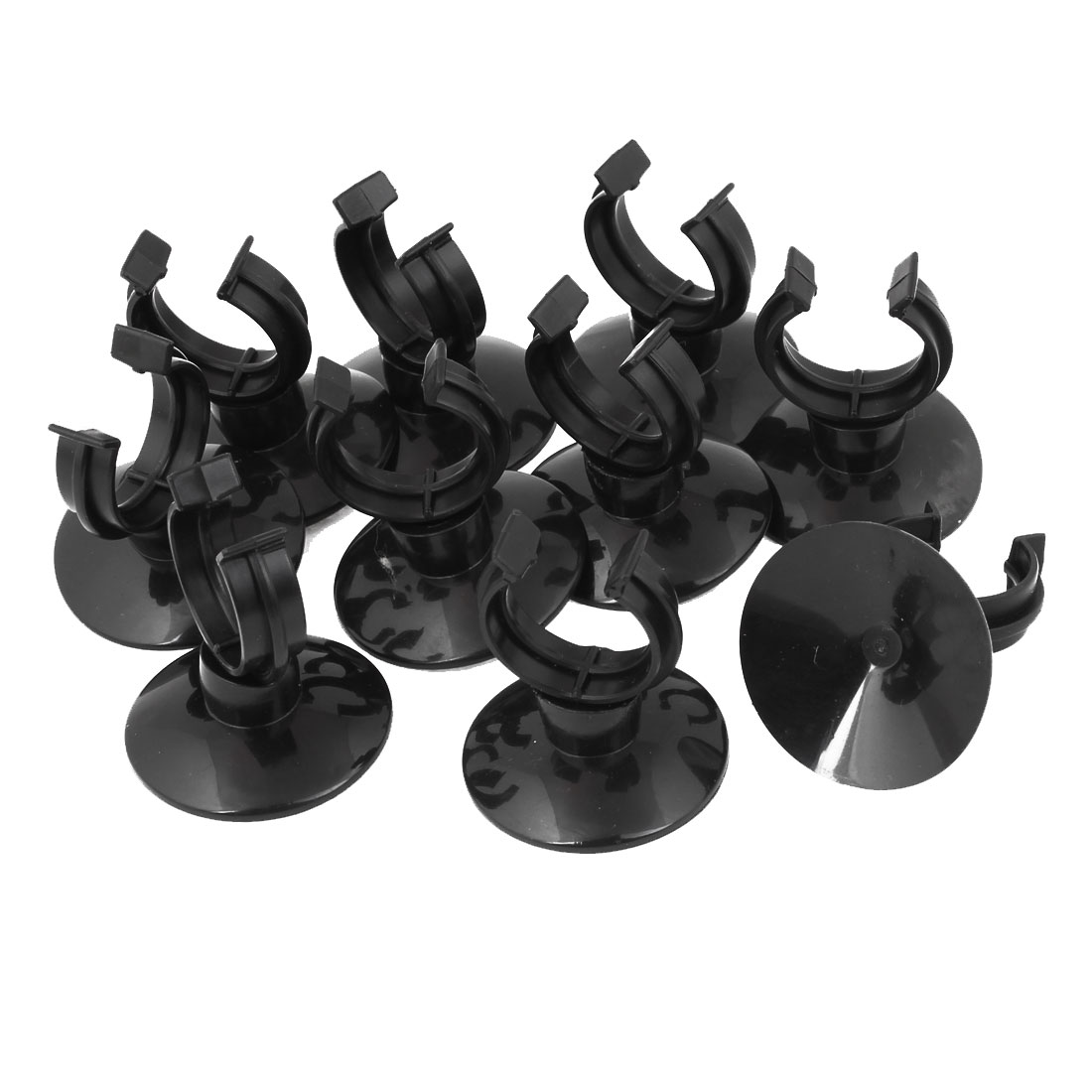 Unique Bargains 10 x Silicone Suction Cup Holder 25mm Dia Tube Airline for Fish Tank