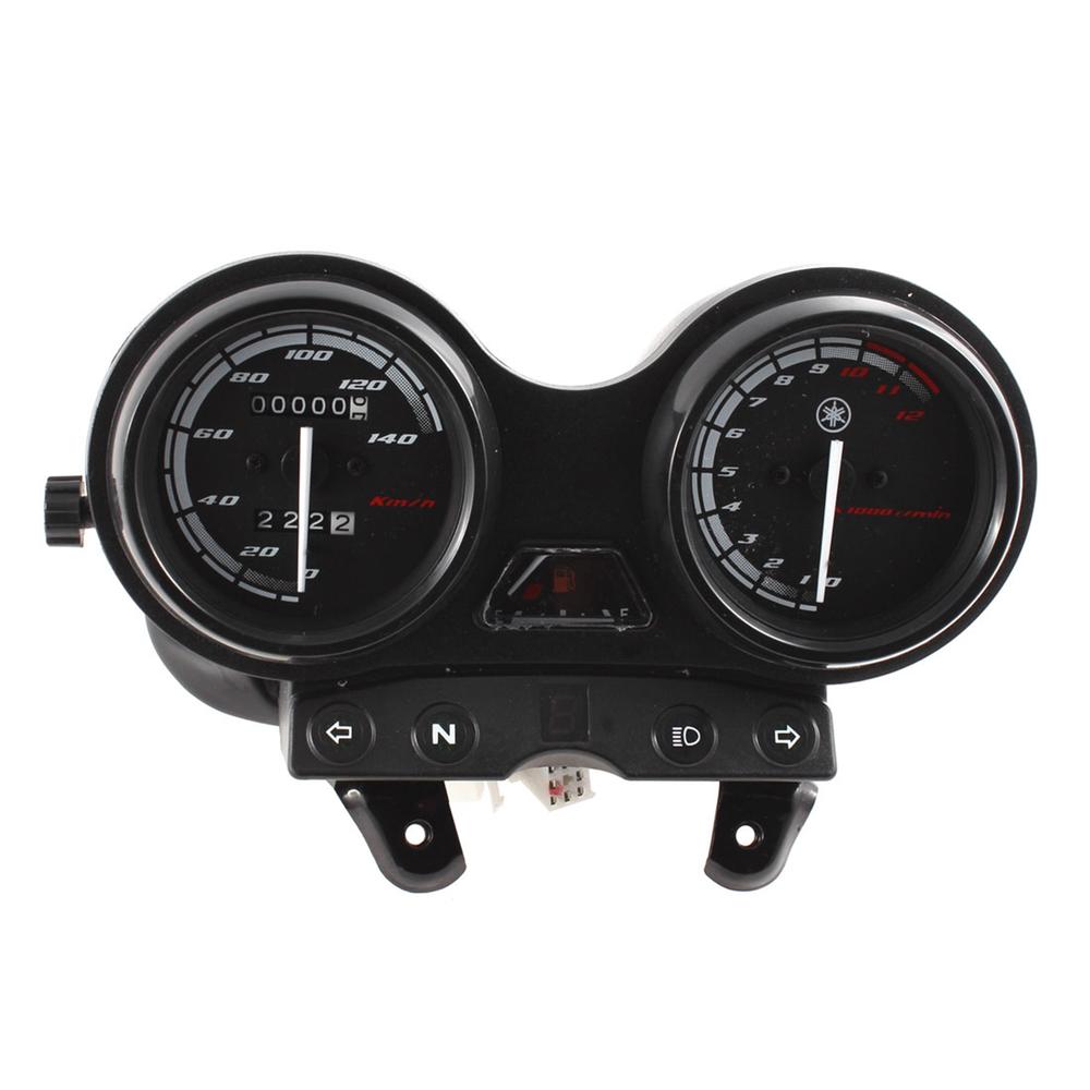 Unique Bargains 0-140km/h Motorcycle Dual Odometer Tachometer Speedometer Gauge Assembly for YBR