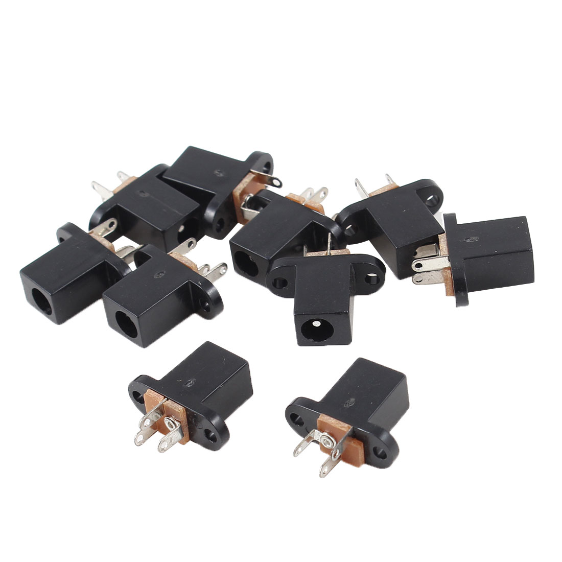 Unique Bargains A13112600ux0653 4 0mmx1 7mm 3 Pin Dc Socket Jack Connector Pcb Mounting Panel Soldering 10 Pcs