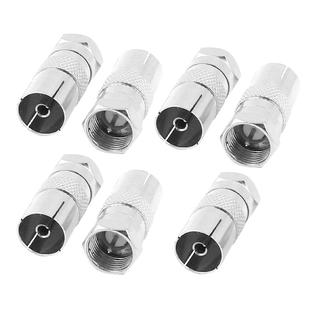 2 x F Type Male to PAL Female Socket TV Antenna Cable Connector Adapto – OMV