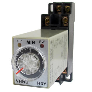 Unique Bargains Aux0569 Ac 2v 6min 0 6 Minute Delay Timer Time Relay H3y 2 8 Pin Din Rail Socket