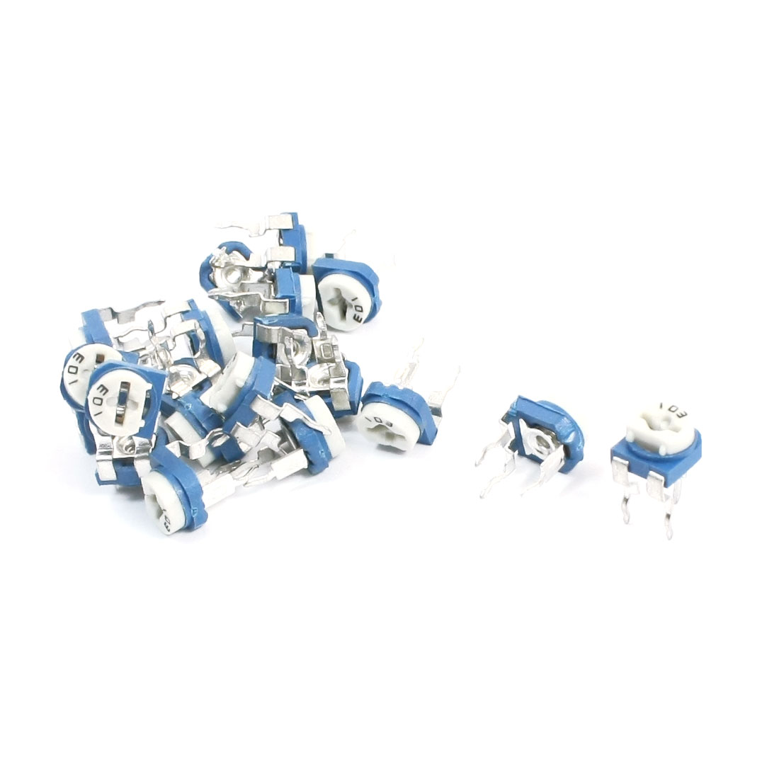Unique Bargains Aux1117 x Trim Pot Variable Resistor Horizontal Trimmer Potentiometer 10k Ohm