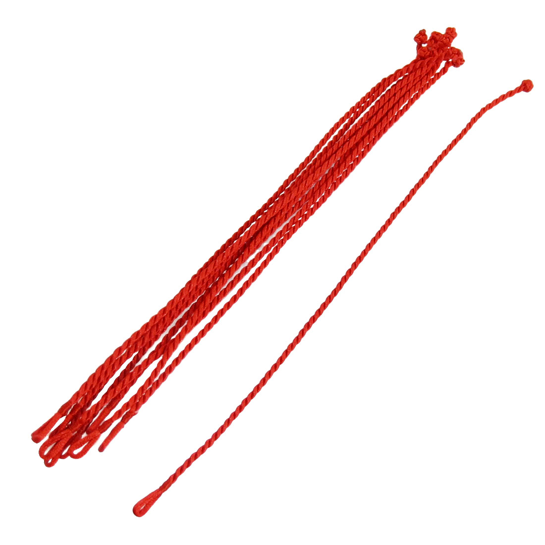 Unique Bargains Red Knot Closure Weave Rope Wrist Bracelet Bangle 10 Pcs