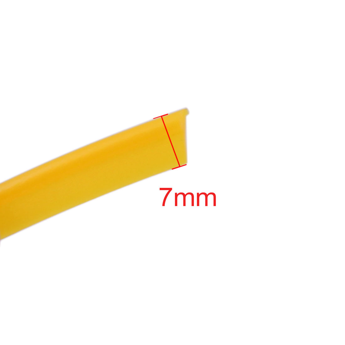 Unique Bargains 5m Yellow Flexible Trim For Car Interior Exterrior