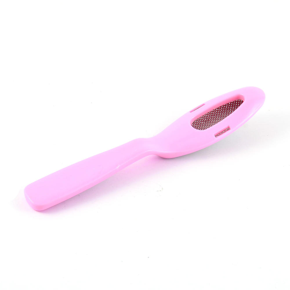Unique Bargains Pink Plastic Grip Double Sides Foot Nail File Callus Remover Scraper Repair Tool