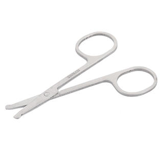 Unique Bargains Stainless Steel Round Tip Facial Mustache Nose
