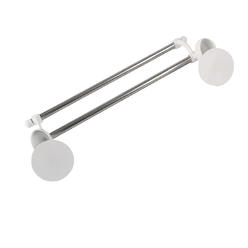 Suction Cup Towel Bar Unique Bargains Bathroom Metal Rod Wall Mounted Suction Cup Double Towel Rack Hanger 47cm Length