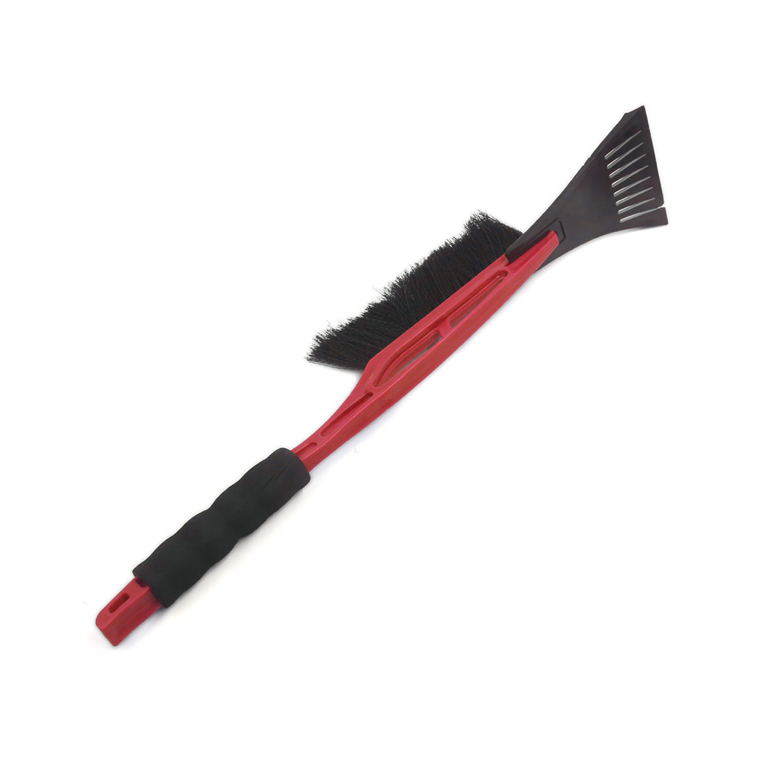 Unique Bargains 20" Car Vehicle Snow Brush Ice Scraper Snowbrush Shovel Removal Tool Black Red