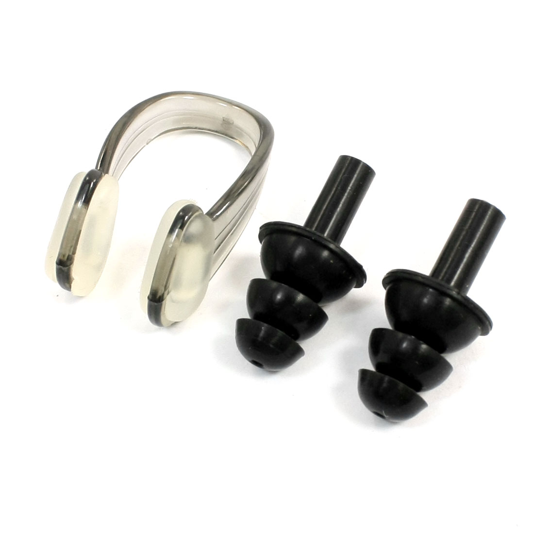 Unique Bargains One Size Fits Most Water Sports Gear Swimming Nose Clip + Earplugs Set For Swimmers