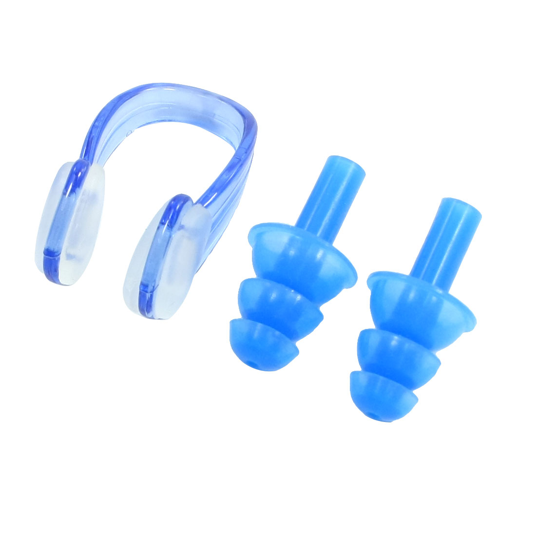 Unique Bargains Swim Sports Waterproof Gear Swimming Nose Clip + Ear Plugs Combo Set For Men Women