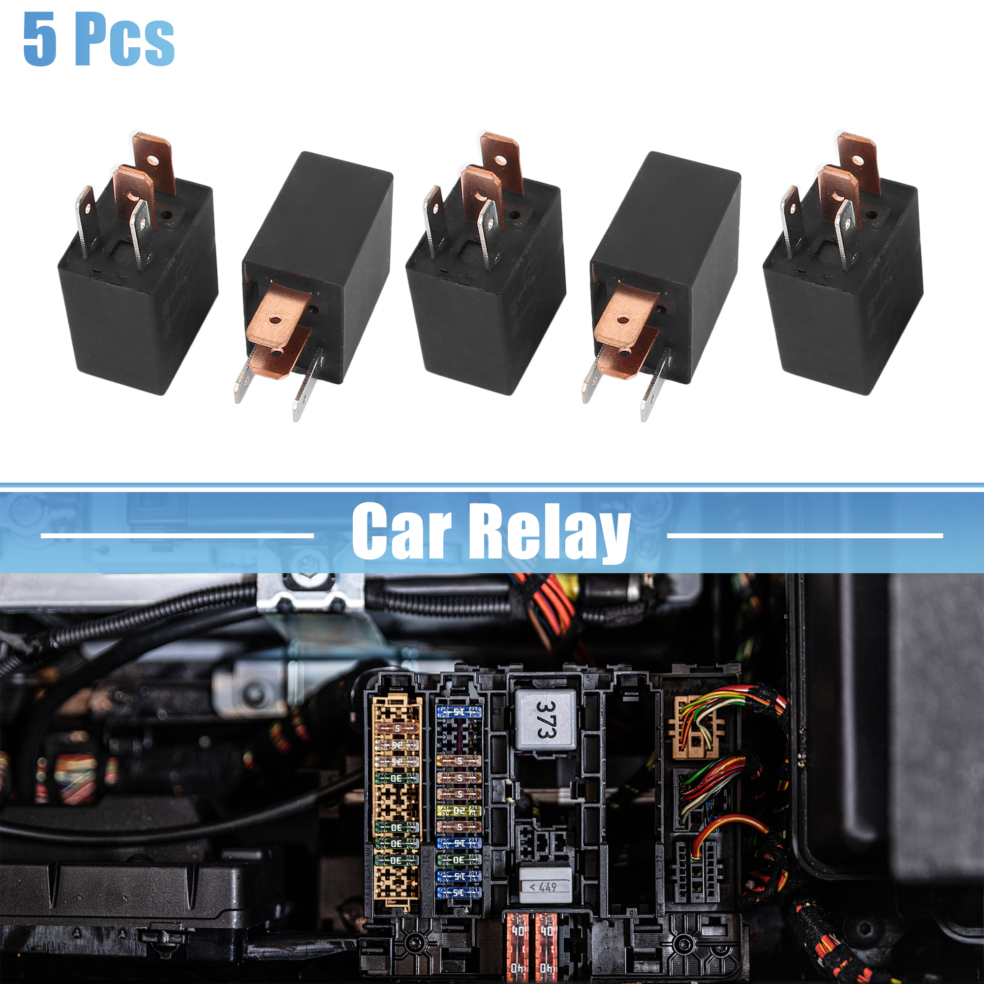Unique Bargains Dc 12v 40a Rated Current 1no Spst 4 Pins Car