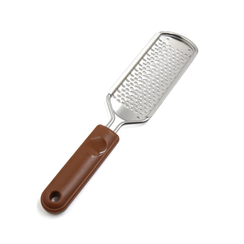 Unique Bargains Brown Stainless Steel Blade Foot Care Pedicure Cuticle Corn Scrubber File Rasp