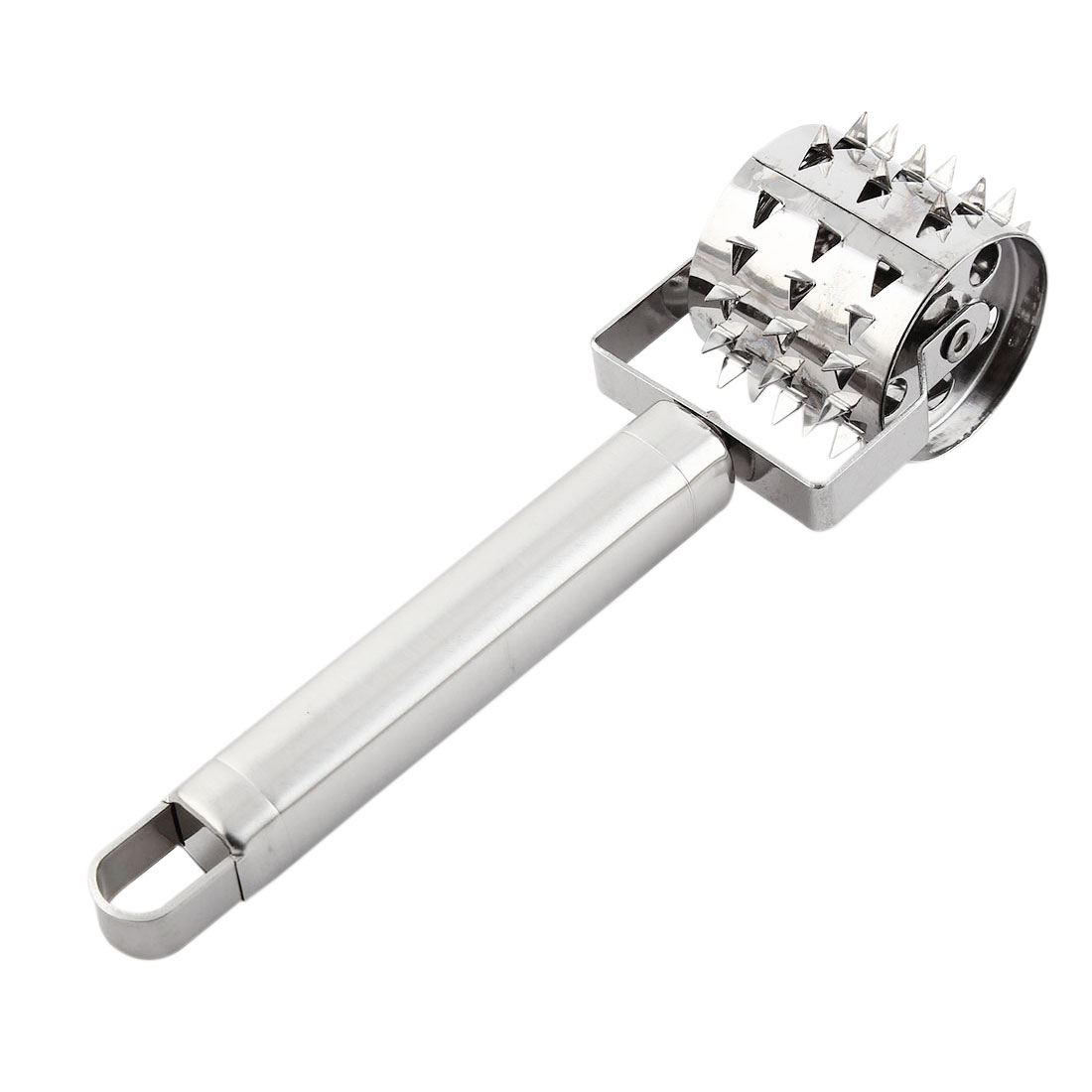 Unique Bargains Kitchen Metal Cooking Tool Loose Meat Hammer Tenderizer Pounder Silver Tone