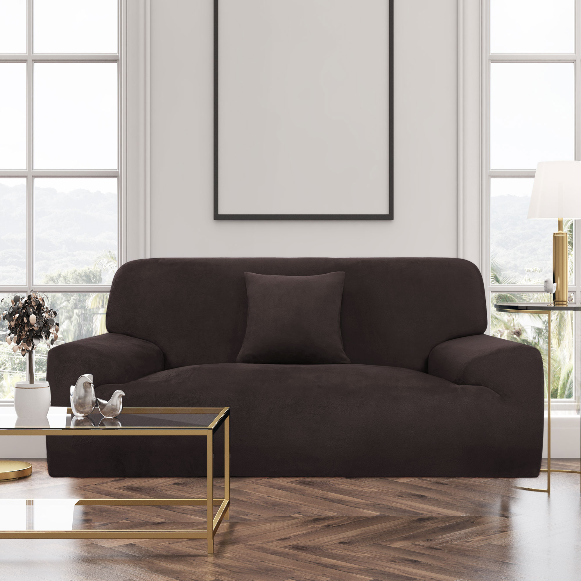 Unique Bargains L Shaped Stretch Sofa Covers Chair Couch Protector Sofa Covers Chair Couch Protector