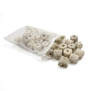 Unique Bargains Multi Color Aquarium Fish Tank Pond Porous Ceramic Rings Pre Filter Media 400g