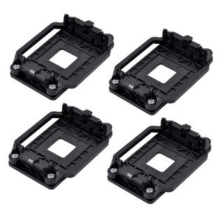 Unique Bargains A16082500ux0604 4pcs Plastic Cpu Fan Bracket Base Socket Black For Amd Am2 Am3 Am2 Am3