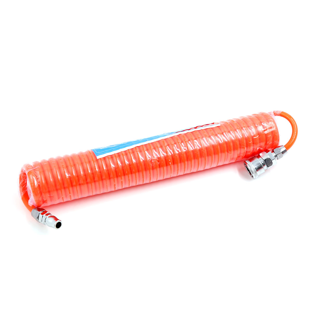 Unique Bargains 6M Length 8mm x 5mm Polyurethane Coiled Air Hose Tube Pipe Red